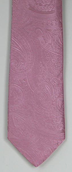 SERICA SILK PINK PAISLEY TIE