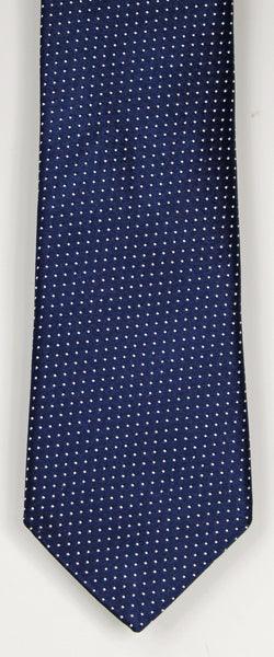 SERICA SILK NAVY POLKA DOT TIE