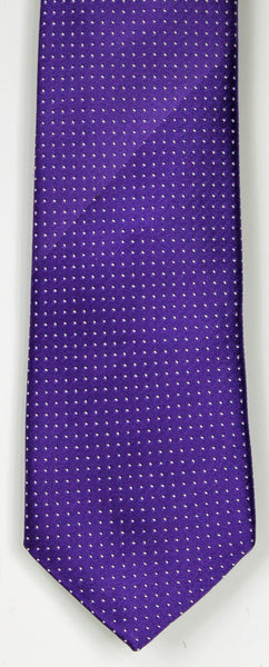 SERICA SILK PURPLE POLKA DOT TIE