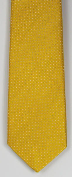 SERICA SILK YELLOW POLKA DOT TIE