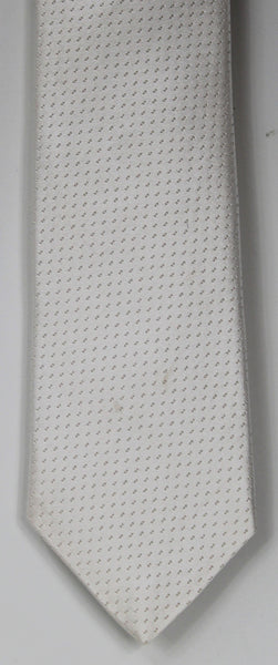 SERICA SILK MID GREY POLKA DOT TIE