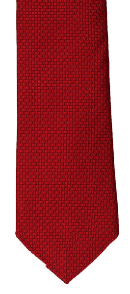 SERICA SILK RED TEXTURED TIE