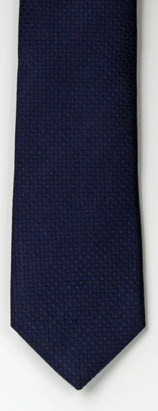 SERICA SILK NAVY TEXTURED TIE