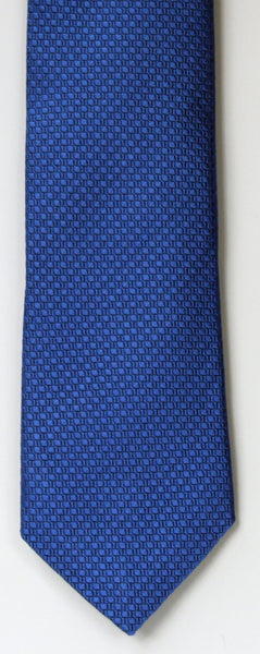 SERICA SILK MID BLUE TEXTURED TIE