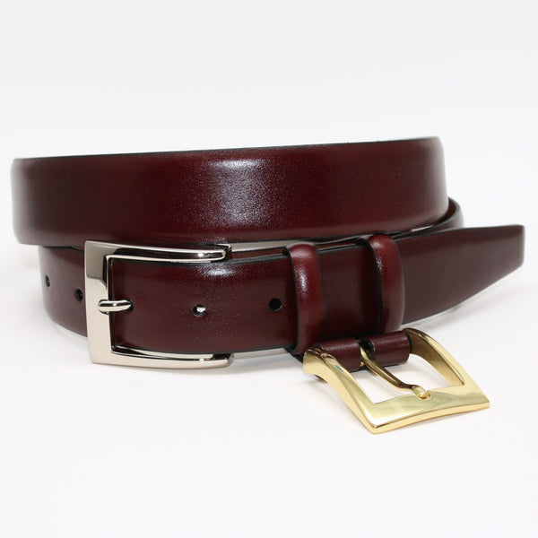 Italian Calfskin Double Buckle Cordovan 32mm Belt