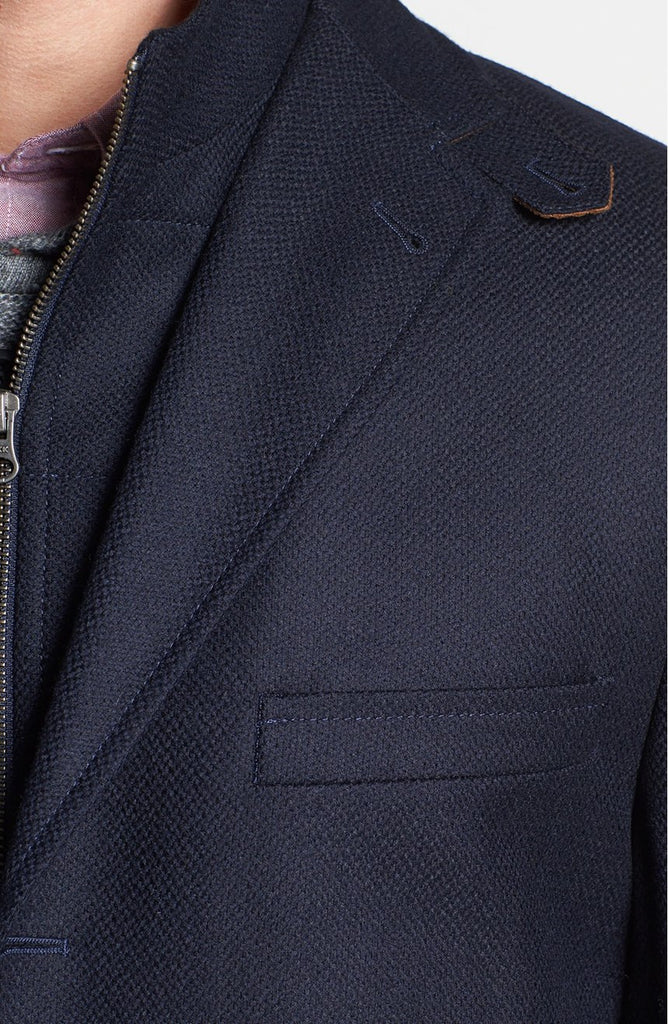 【 Rich I 】 COVER BALMACAAN COAT NAVY SUBF015E-GORE-TEX-BALMACAAN-