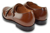 CHARLESTON DOUBLE MONK COGNAC BROWN