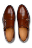CHARLESTON DOUBLE MONK COGNAC BROWN