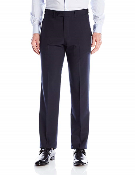 Palm Beach Wool/Poly Navy Flat Front Expander Pant