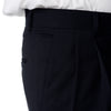 Palm Beach 100% Wool Gabardine Navy Pleated Pant