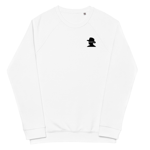 Unisex organic raglan sweatshirt