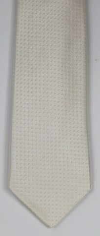 SERICA SILK WHITE POLKA DOT TIE