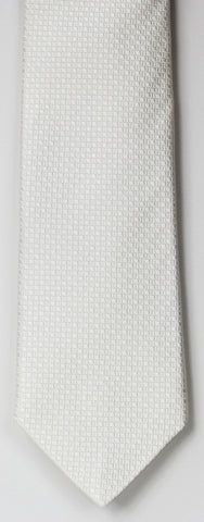 SERICA SILK WHITE TEXTURED TIE