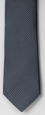 SERICA SILK GREY TEXTURED TIE