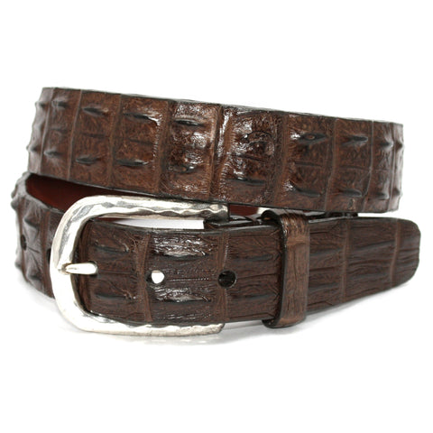 Hornback Crocodile Brown 35mm Belt
