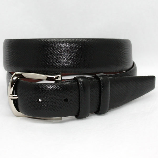 Italian Bulgaro Calfskin Black 35mm Belt