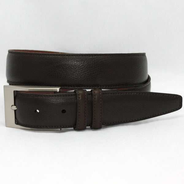 Soft Deertan Glove Leather Brown 35mm Belt