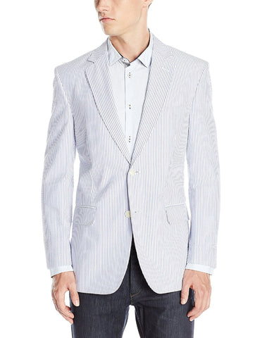 Palm Beach 'Original' Navy/White Seersucker Sport Coat Big and Tall