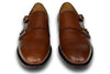 CHARLESTON DOUBLE MONK COGNAC BROWN