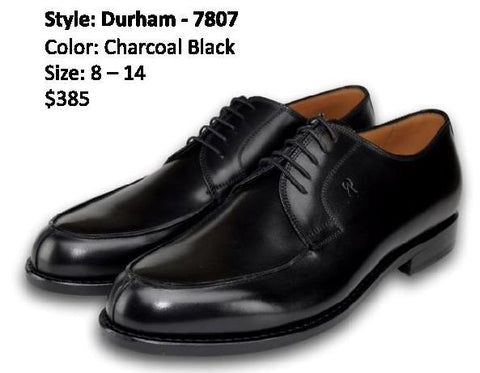 DURHAM DERBY SPLIT TOE CHARCOAL BLACK