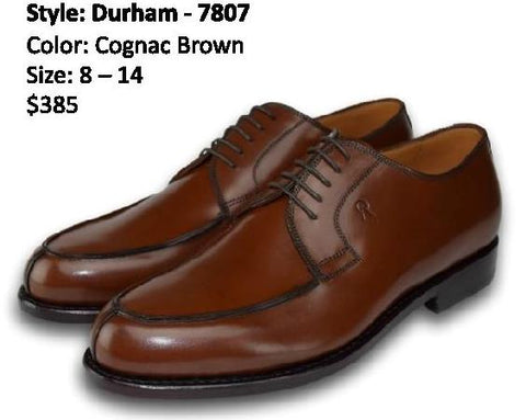 DURHAM DERBY SPLIT TOE COGNAC BROWN