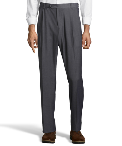 Palm Beach Executive Grey Pleat Expander Pant