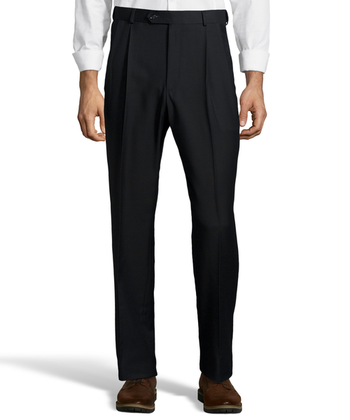 Palm Beach Executive Black Pleat Expander Pant