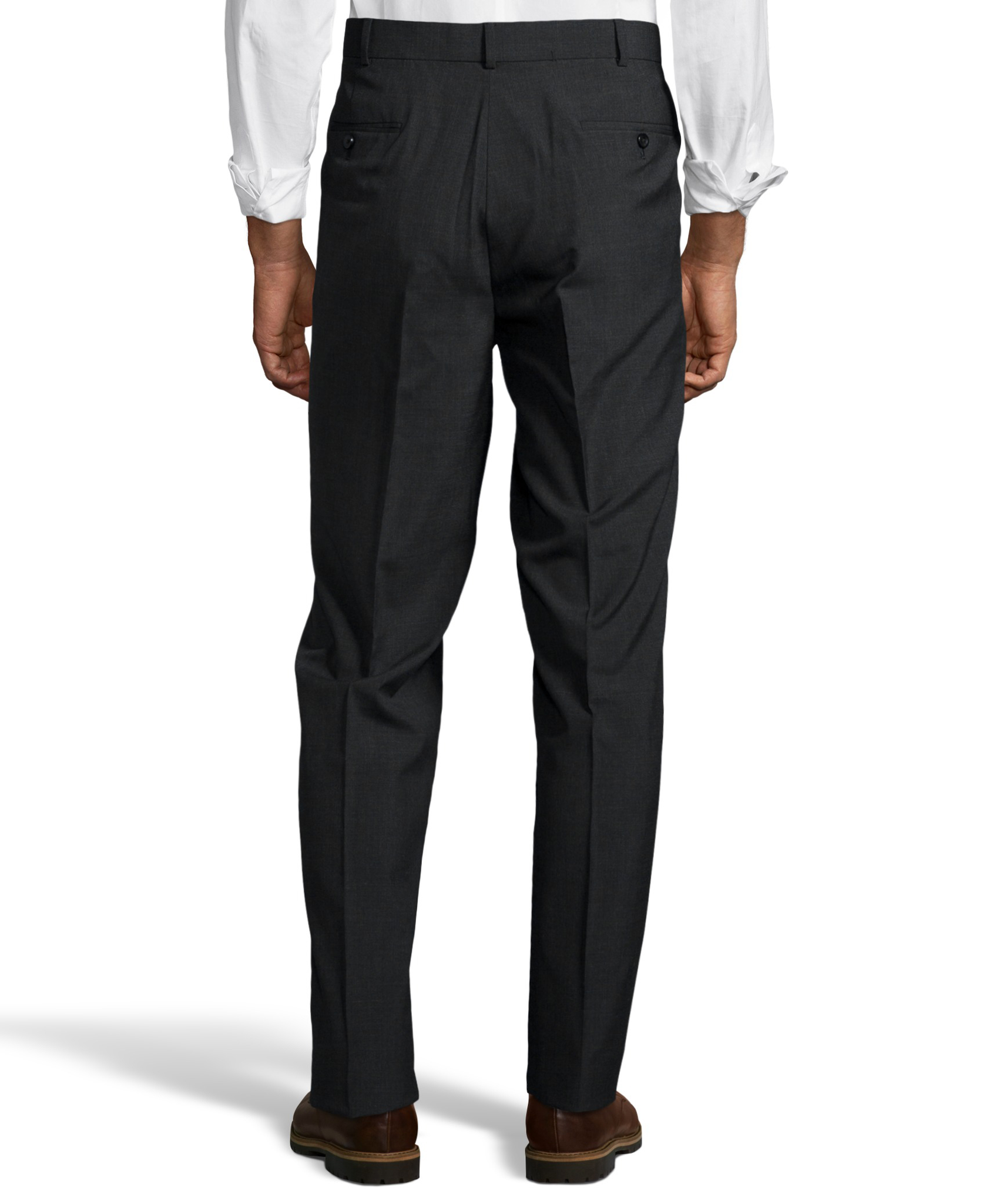 boutique dress pants men palm beach Palm Beach Men's Sam Flat Front Solid Dress Pants, Black, 36W Regular at Amazon Men's Clothing store