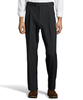 Palm Beach Wool/Poly Charcoal Pleated Expander Pant