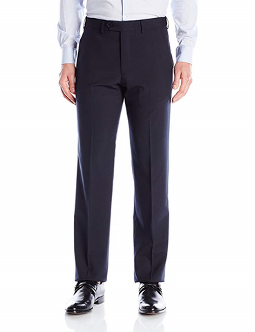 Palm Beach Wool/Poly Navy Flat Front Expander Pant