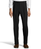 Palm Beach Wool/Poly Black Pleated Expander Pant