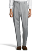 Palm Beach 100% Wool Gabardine Grey Pleated Pant