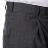 Palm Beach Wool/Poly Md Grey Pleated Expander Pant