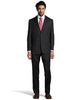 Palm Beach 100% Wool Charcoal Plain Front Suit Pant