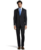 Palm Beach 100% Wool Black Plain Front Suit Pant