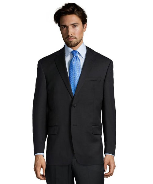 Palm Beach 100% Wool Black Suit Jacket