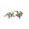 LIZARD GREEN CRYSTAL CUFFLINKS