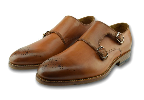 GREENVILLE DOUBLE MONK SADDLE TAN