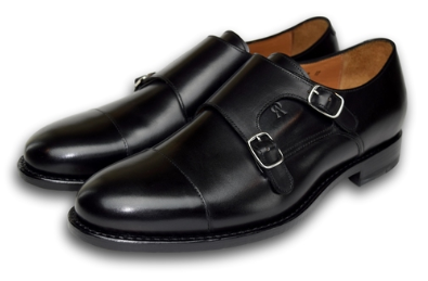 CHARLESTON DOUBLE MONK CHARCOAL BLACK