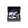 LIZARD JET CRYSTAL CUFFLINKS