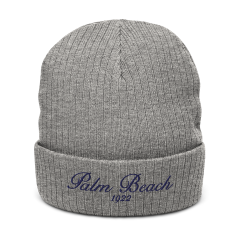 Palm Beach Ribbed Knit Beanie